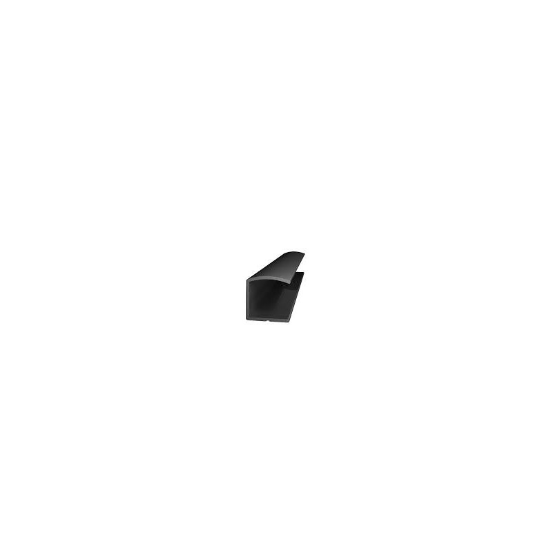 PROFIL ALUM TIP U 2.5ML NEGRU MAT