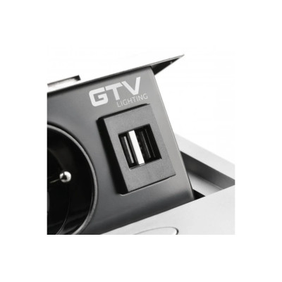 PRIZA GTV DREPTUNGIULARA GRI